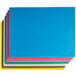 A group of colorful plastic cutting boards including blue and pink.