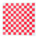 Red and white checkered deli sandwich wrap paper.