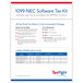 ComplyRight TaxRight 1099-NEC tax kit with blue and red label and instructions.