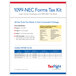 ComplyRight 1099-NEC tax forms with self-seal envelopes for 25 recipients.