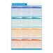 A white ComplyRight quarterly planner with colored numbers.