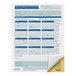 A ComplyRight time off request form with a yellow and white page and a calendar.