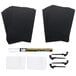 A stack of black American Metalcraft mini chalk cards with a white background.