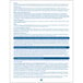 A close-up of a blue and white ComplyRight HIPAA Notice of Privacy Practices document.