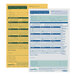 A pack of 50 yellow and green ComplyRight 2025 Time Off Request and Approval forms.