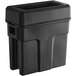 a black plastic container with a square top