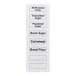 A sheet of rectangular ingredient labels for baking supplies, including options for flour, sugar, and cornmeal.