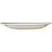 An International Tableware York ivory stoneware platter with an embossed rim.