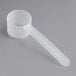 A plastic scoop with a long handle.