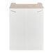 A white tab-locking rigid mailer designed for shipping documents or flat items.