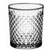 a close up of a glass