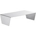 A white rectangular metal cover for a water pan.