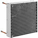 A Narvon air condenser for a slushy machine with metal tubes.