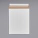 A white rectangular Lavex Stayflats mailer with brown tape.
