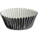 a black and white cupcake liner