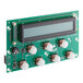 A green Narvon display circuit board with four buttons.