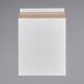 A white envelope with a brown flap.