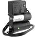 A black and silver Narvon electric box with a black cable.