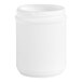 A white plastic canister with a lid.