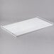 A white wire mesh shelf.