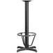 A Flash Furniture bar height table base with a round metal foot rest.