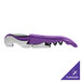 A Franmara violet and silver corkscrew with a customizable handle.