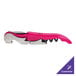 A Franmara pink wine opener with a silver handle.