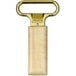 A Franmara brass-plated cork extractor with a birch wood handle.
