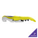 A Franmara yellow enamel corkscrew with silver accents.