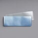 A clear plastic wrapper on a gray background.