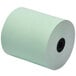 A close-up of a green Point Plus thermal paper roll.