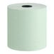 A green 3-inch by 165-foot single-ply bond cash register POS paper roll.