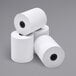 A stack of Point Plus white thermal paper rolls.
