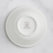 A white RAK Porcelain stackable bowl with an embossed crown.