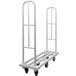A white metal Wesco U-Boat utility cart with metal bars.