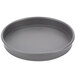 An American Metalcraft round black hard coat anodized aluminum pizza pan.