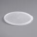 A Vigor translucent plastic lid on a clear plastic container.