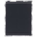 A black rectangular menu board with a silver border.