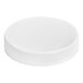 A 89/400 white plastic cap with foam liner.