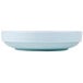 A white Thunder Group Blue Jade melamine bowl with a small rim.