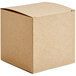 A brown Lavex heavy-duty reverse tuck carton with a lid.