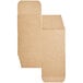 A brown rectangular Lavex cardboard box with two open sides.