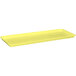 A yellow rectangular MFG Tray on a white background.