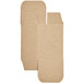 A brown cardboard Lavex heavy-duty reverse tuck carton with two open sides.