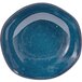 A Front of the House indigo porcelain bowl with a small rim.