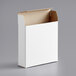 A white Lavex cardboard reverse tuck carton with a lid.