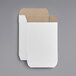 Two white Lavex cardboard boxes with brown inside.