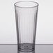 A clear Carlisle plastic tumbler.