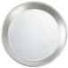 An American Metalcraft tin-plated steel deep dish pizza pan with a silver surface.