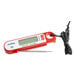 A red and white AvaTemp digital folding probe thermometer.